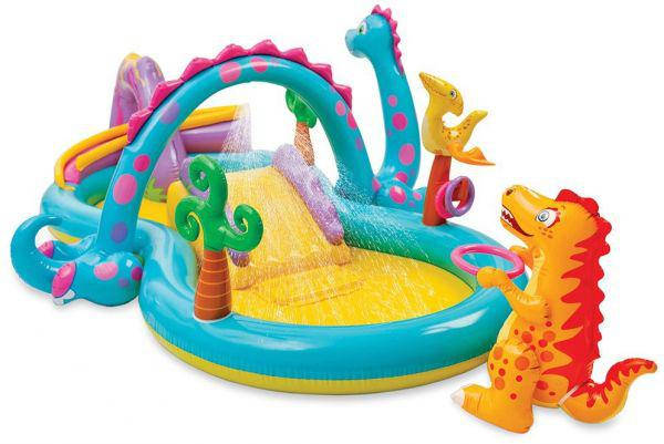 

Игровой центр Intex 57135 Планета динозавров 333*229*112 см, Разные цвета