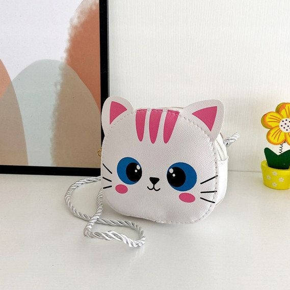 

Детская сумка для девочки подарок сумочка белая Котик