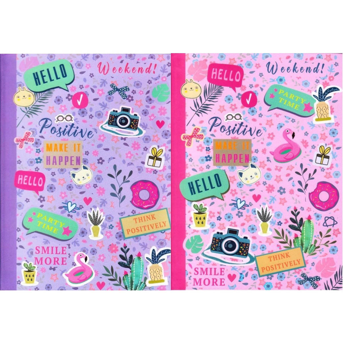 

Блокнот А5 интегральная обложка, 80 л. "Positive" А5090