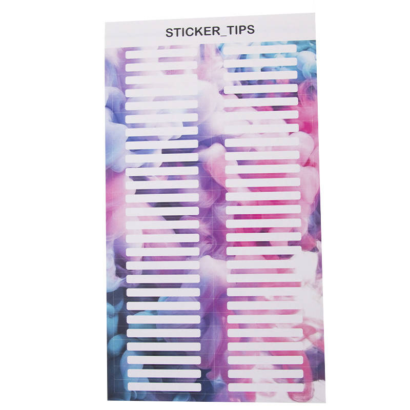 

Наклейки на типсы, 52 шт, цветной дым