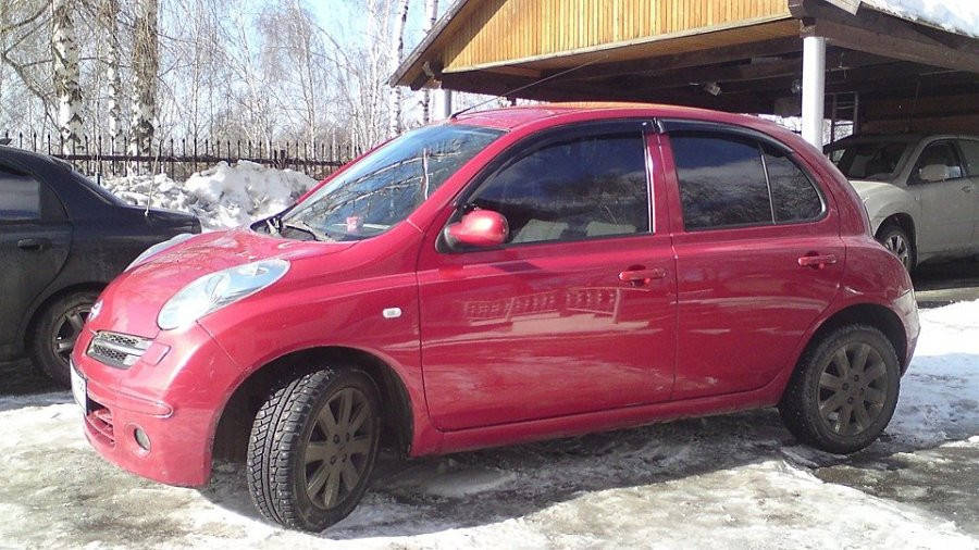 

Дефлекторы окон ветровики на NISSAN Ниссан Micra 5d (K12) 2003-2010