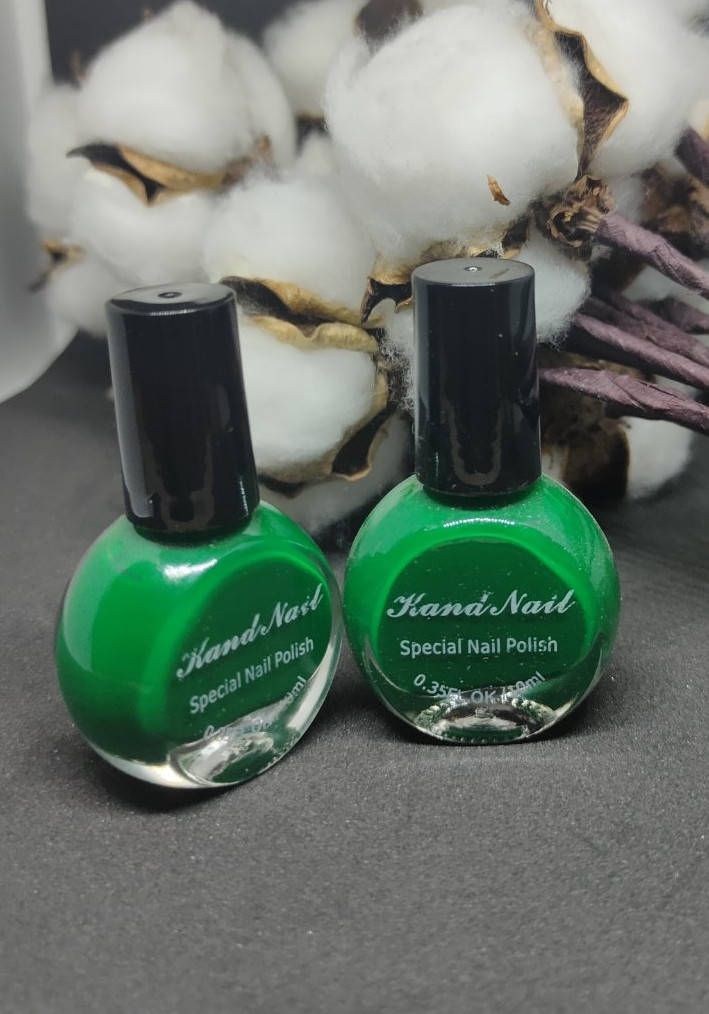 

Лак-краска для стемпинга Kand Nail 10мл.(зелёный).