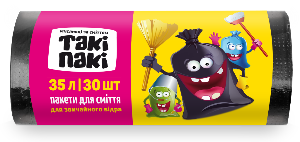 

Пакеты для мусора Таки Паки 35 л 30 шт 4820201220061 стандарт