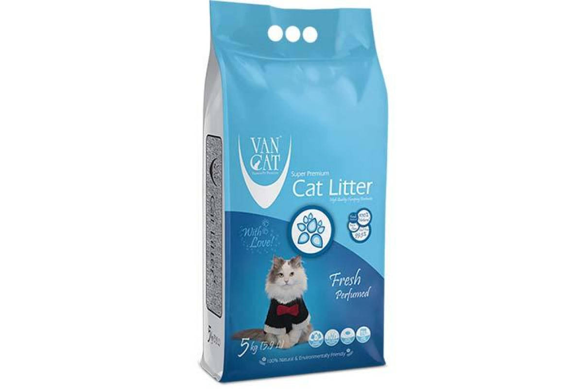 

VanCat FRESH - комкующийся наполнитель для кошачьего туалета (аромат свежести) - 5 кг