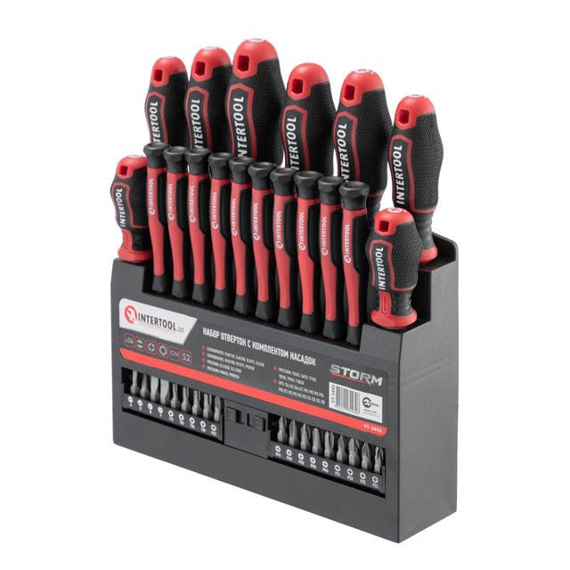 

Набор отвёрток с комплектом насадок 36 ед., STORM INTERTOOL VT-3443