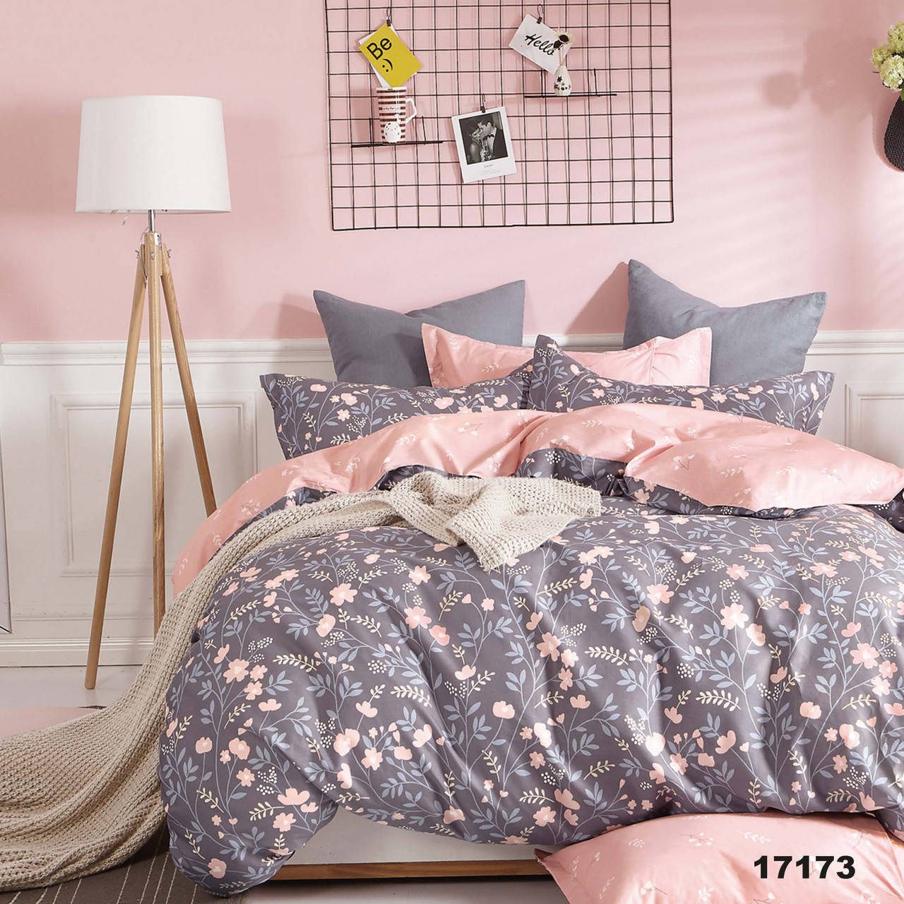 

Комплект постельного белья ранфорс Вилюта, полуторное, двуспальное, евро, семейное Евро, Серый