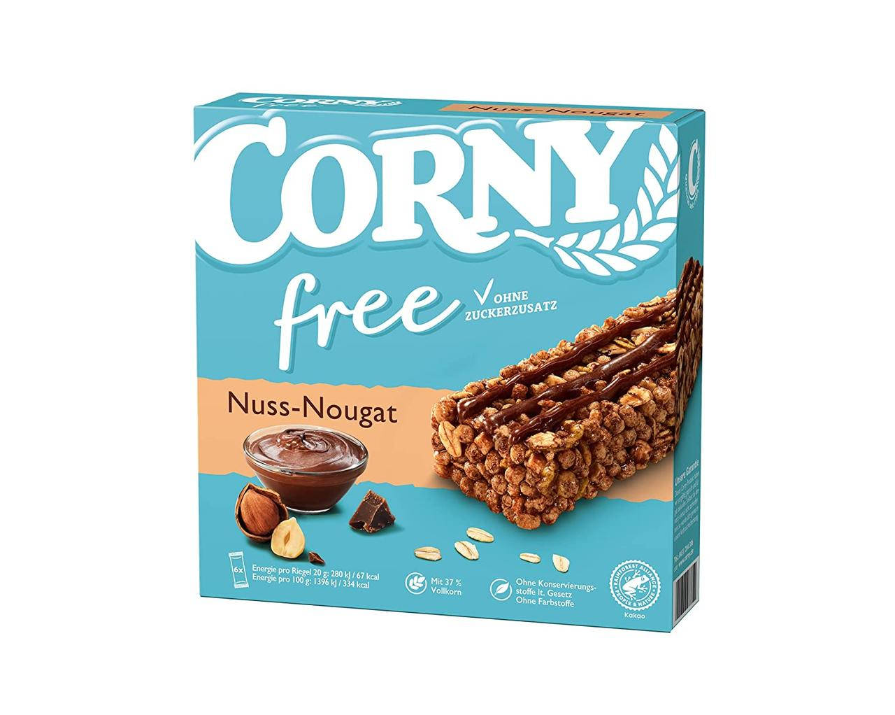 

Батончики Corny Nuss Nugat Free 6s 120 g