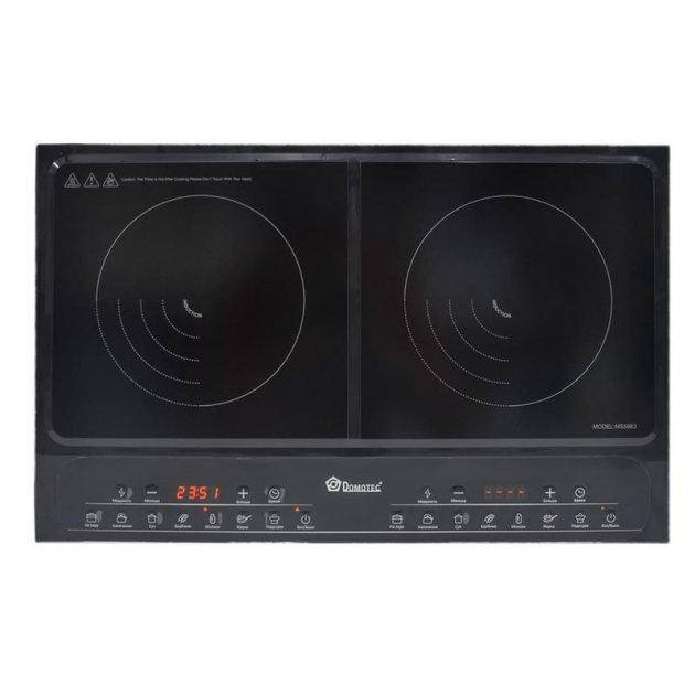 

Плита индукционная Domotec MS-5863 2 конфорки 4000Вт