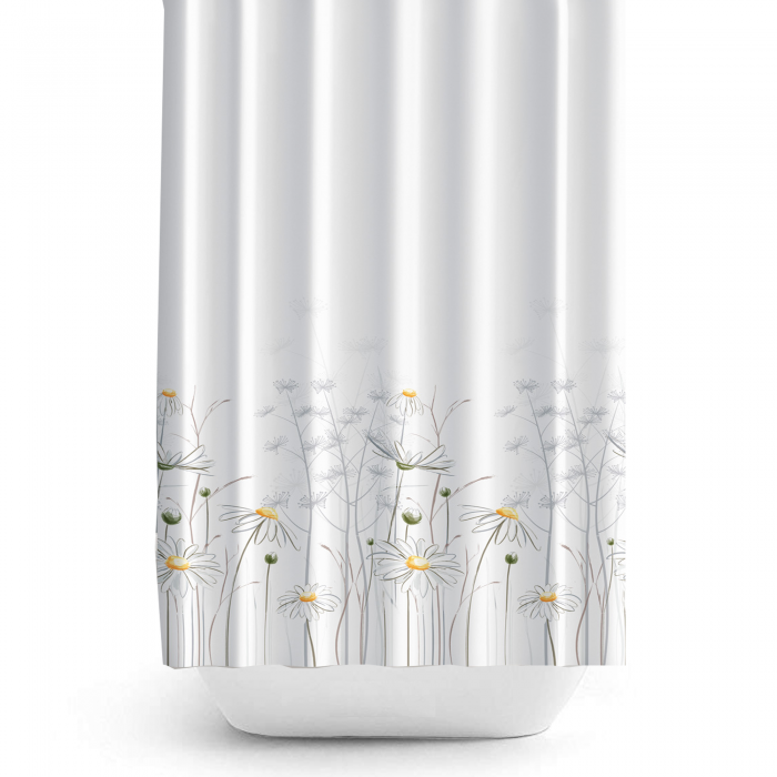 

Занавеска для душа Tropik Daisy BS8441 Ромашки тканевая 240*200 см широкая