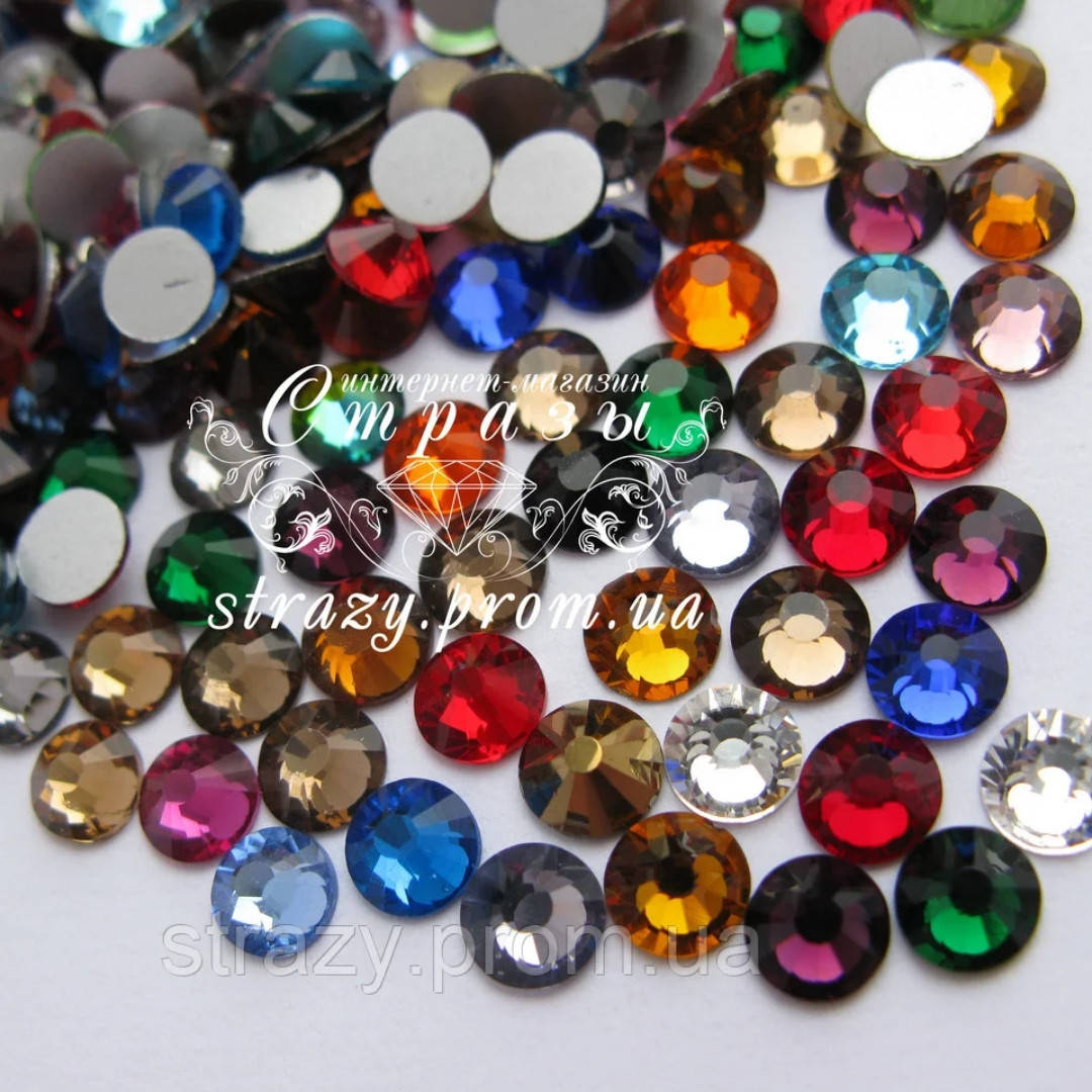 

Стразы ss16 Mixed colors 1400шт.(3.8-4,0мм) "Crystal Premium"