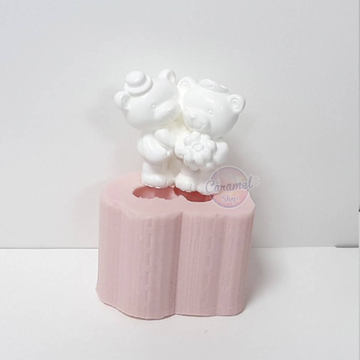 

Силиконовый молд для мастики и шоколада Мишка парочка 3D, 3Д