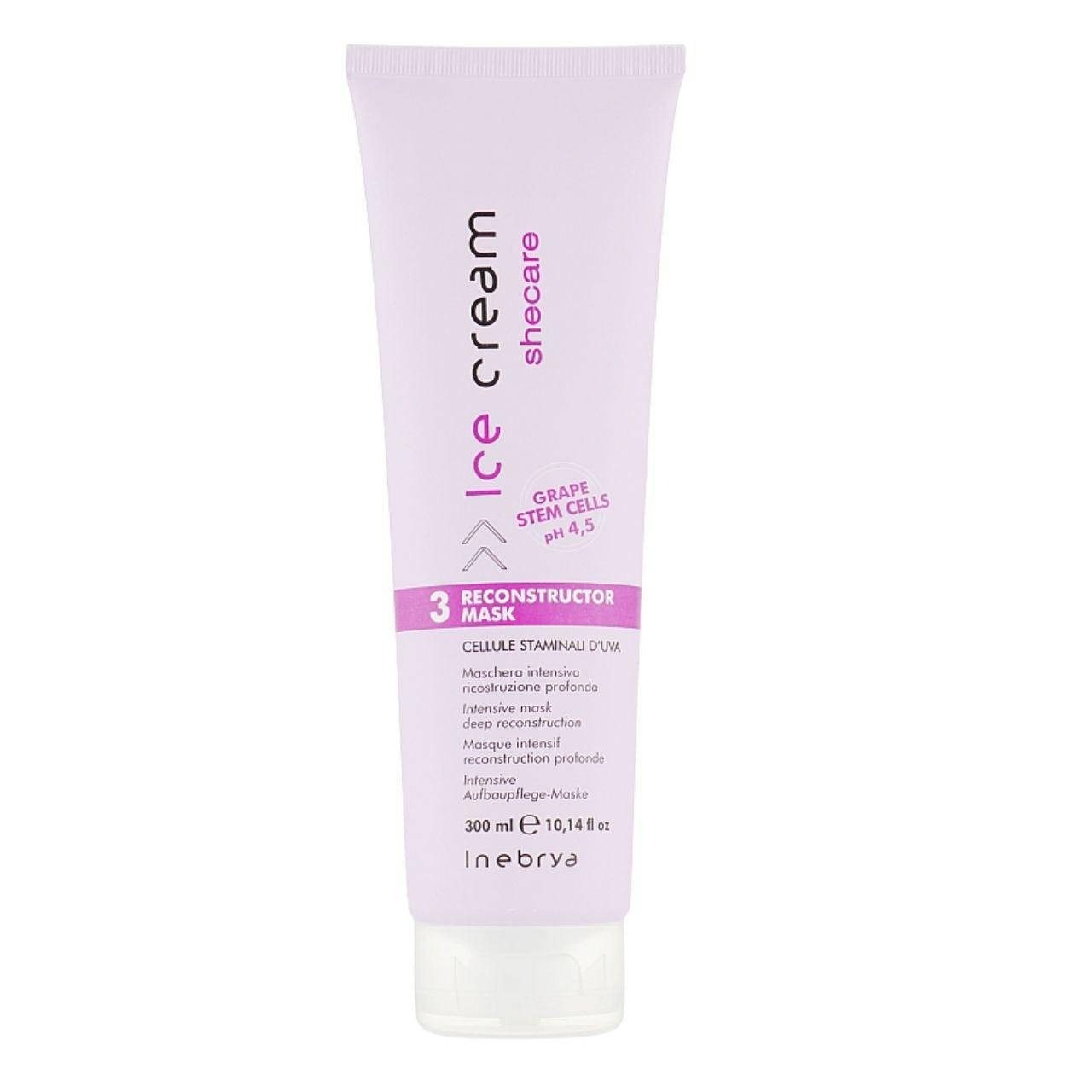 

Маска для сухого і пошкодженого волосся Inebrya Ice Cream SheCare Reconstructor Mask