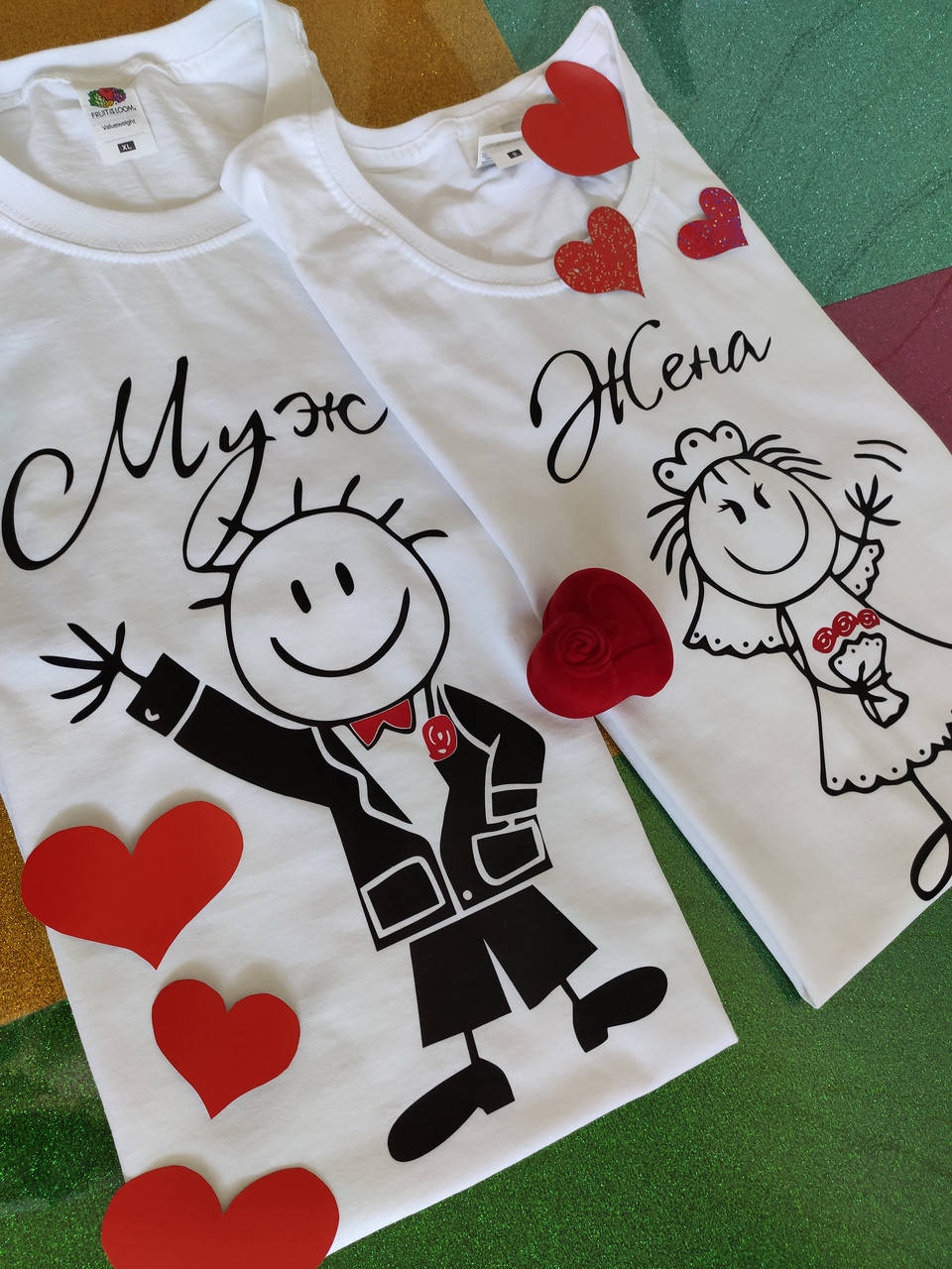 

Парные футболки Муж Жена