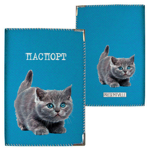 

Обложка на паспорт Котёнок (PD_EX019_SE), Белый