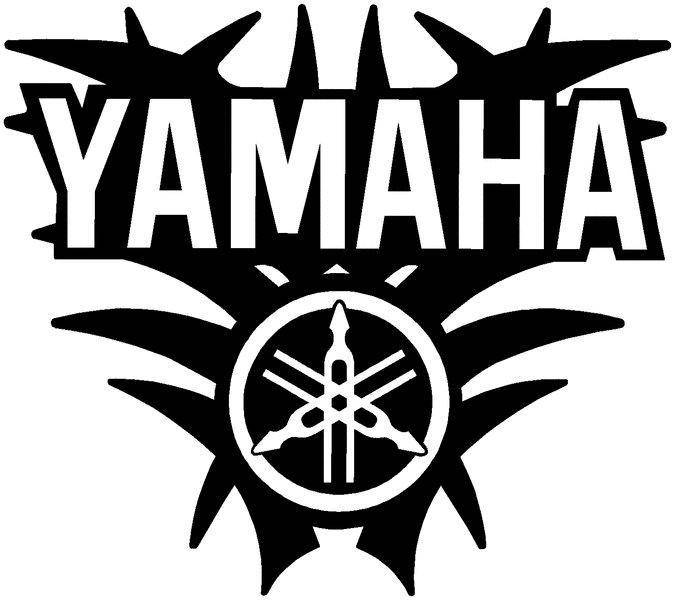 

Виниловая наклейка "YAMAHA" 16х20 см, Белый