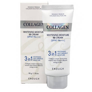 

Многофункциональный осветляющий ВВ крем Enough Collagen 3 in 1 Whitening Moisture BB Cream SPF47 PA+++