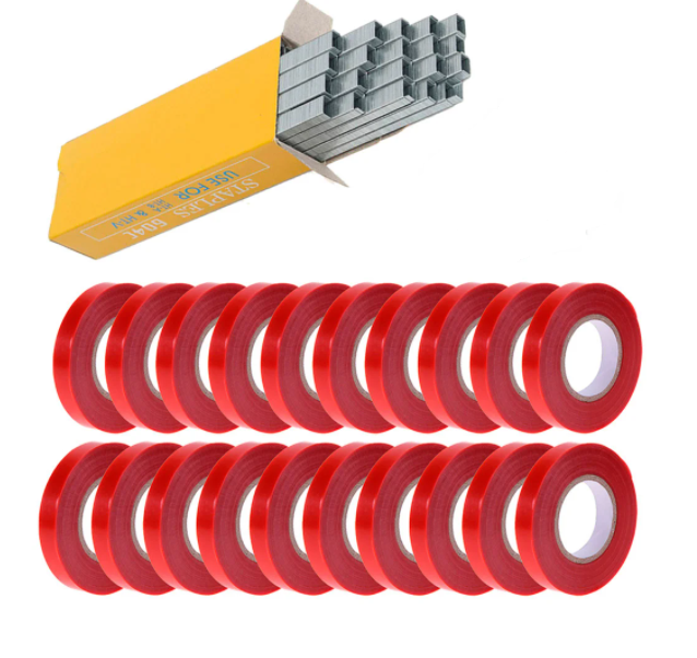 

Набор для подвязки растений: лента NONAME 20 шт 130мкр + скобы 10000 штук