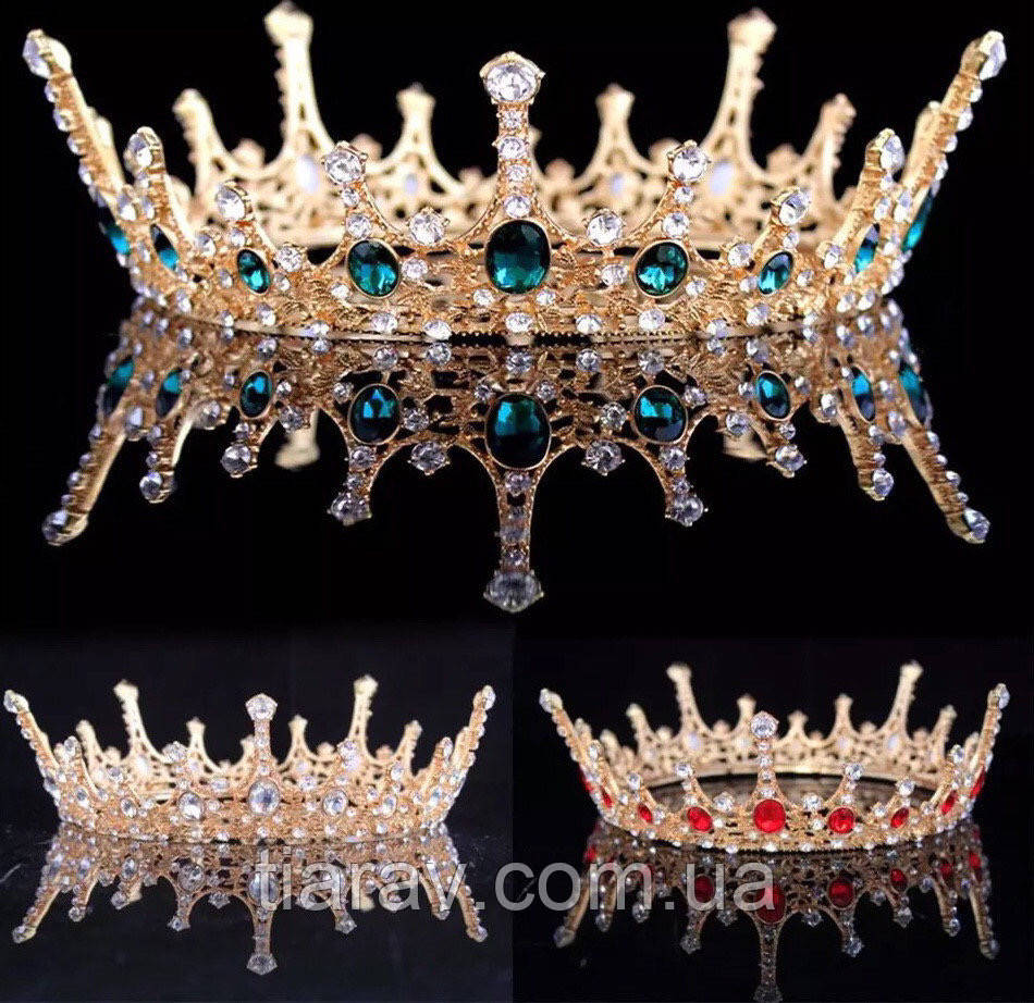

Корона круглая АЛЕКСА, модные украшения для волос, корона на голову