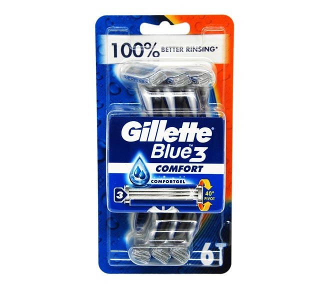 

Станок для бритья Gillette Blue 3 Comfort 6 шт (7702018489862)