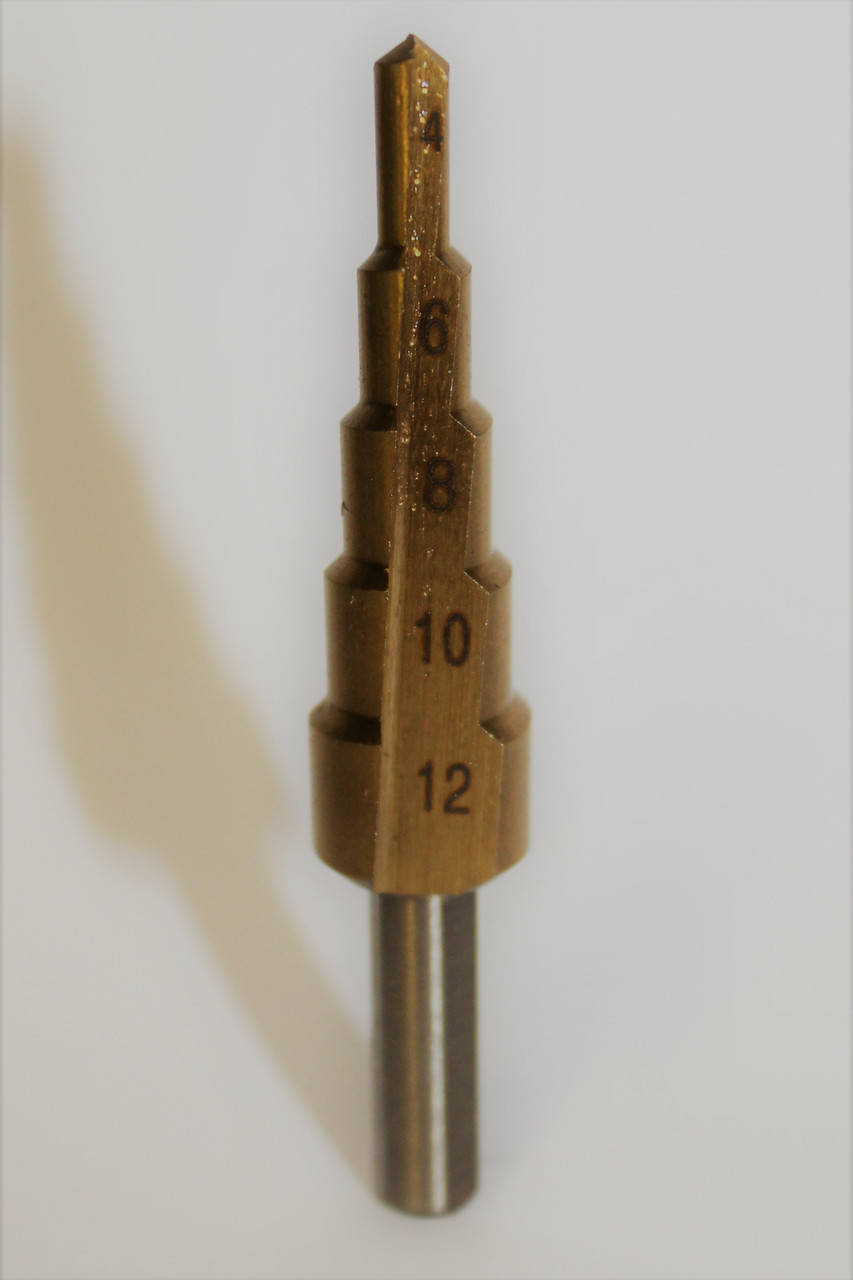 

Сверло ступенчатое по металлу HSS 4-12 мм INTERTOOL SD-5812