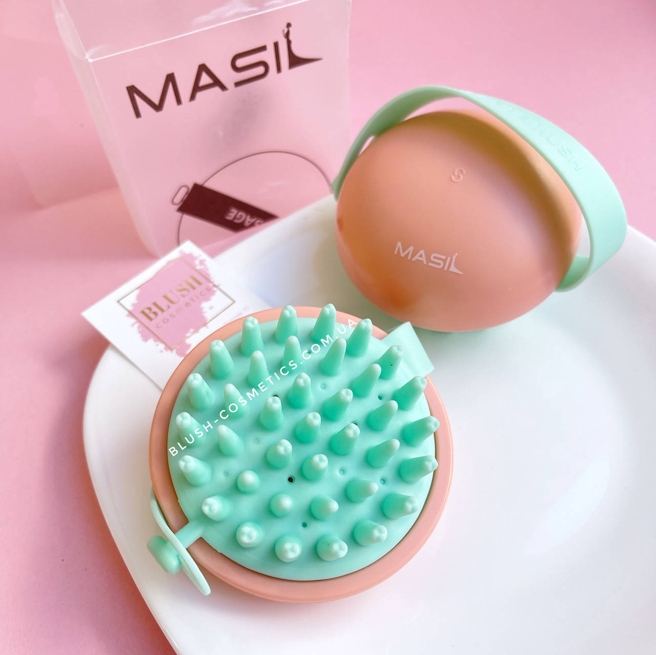 

Силіконова масажна щітка для миття голови Masil Head Cleaning Massage Brush