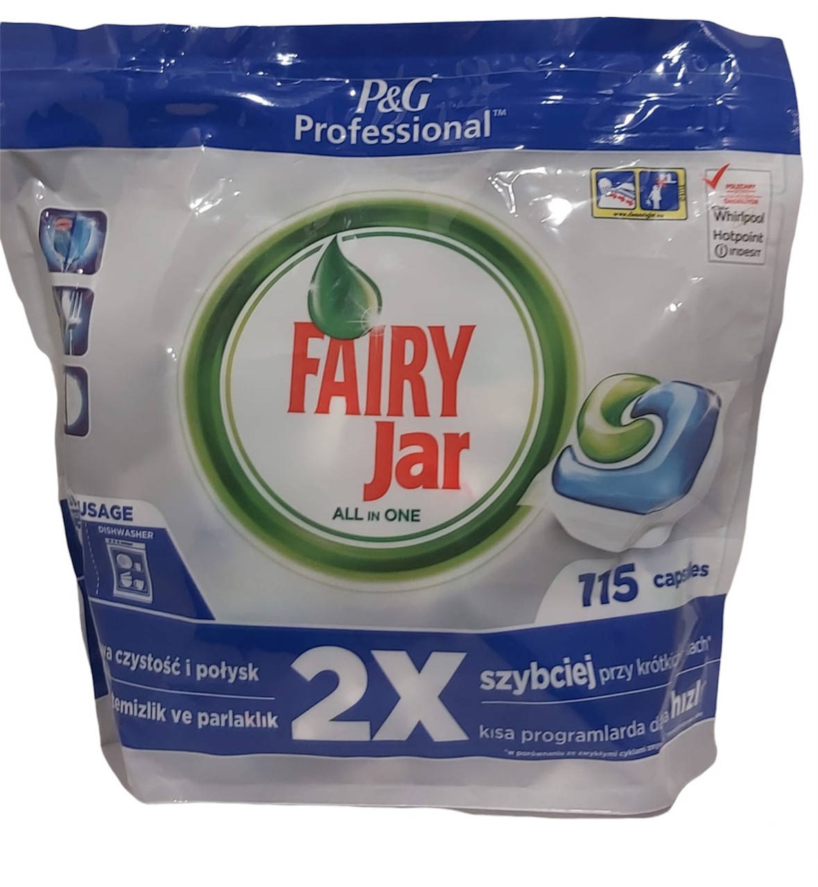 

Капсулы для посудомоечных машины Fairy Jar All in One 115 шт.