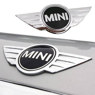 

Эмблема MINI (Мини) 115mm (значок, наклейка, логотип на капот багажник) Серебристо-Черная