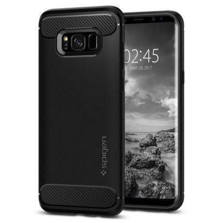

Чехол Spigen Rugged Armor для Samsung Galaxy S8 Plus Black (571CS21661), Черный