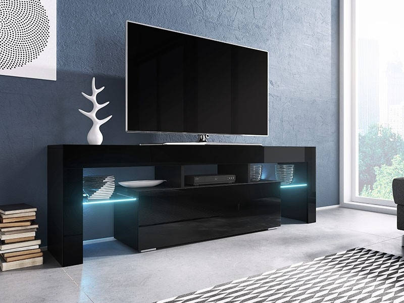 

TV тумба Toro 138 Черный мат / Черный глянец Cama