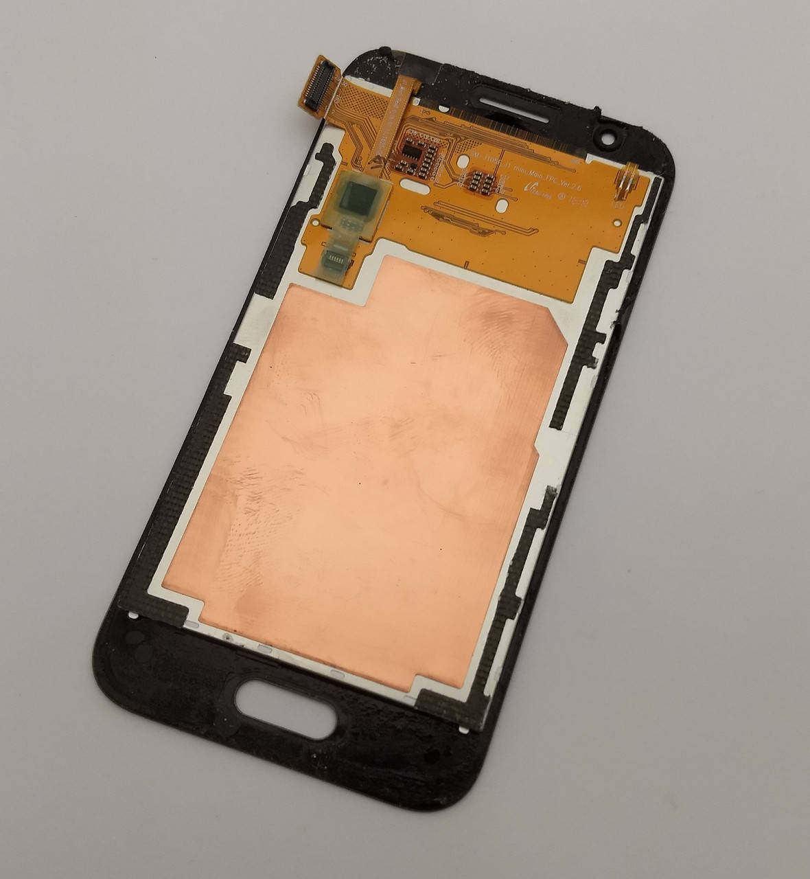 

С дефектом. Дисплей Samsung J1 mini J105H модуль золотой Сервисный оригинал с разборки (глючит сенсор), Золотистый