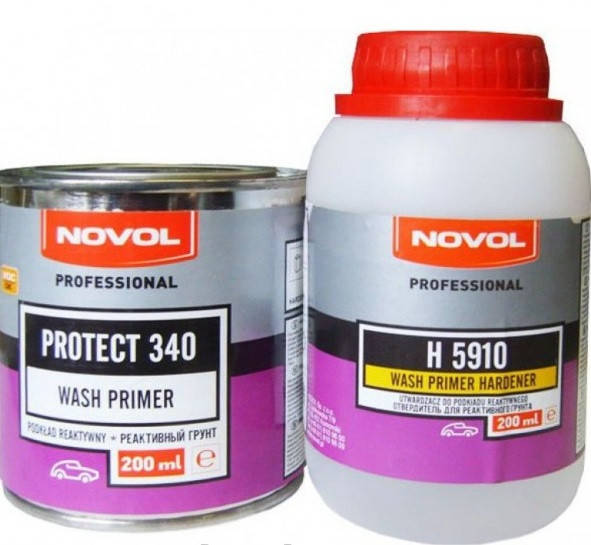

Novol PROTECT 340 реактивный грунт, 0,2л + 0,2л отвердитель