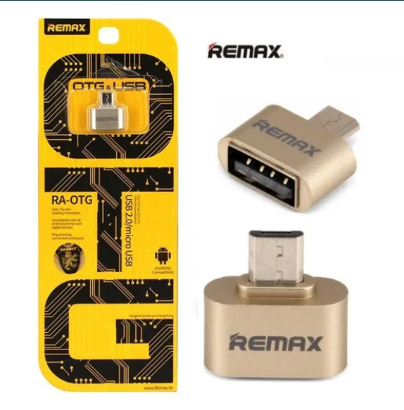 

OTG Переходник адаптер Remax Type-C в USB 3.0 (RA-OTG1), Золотистый