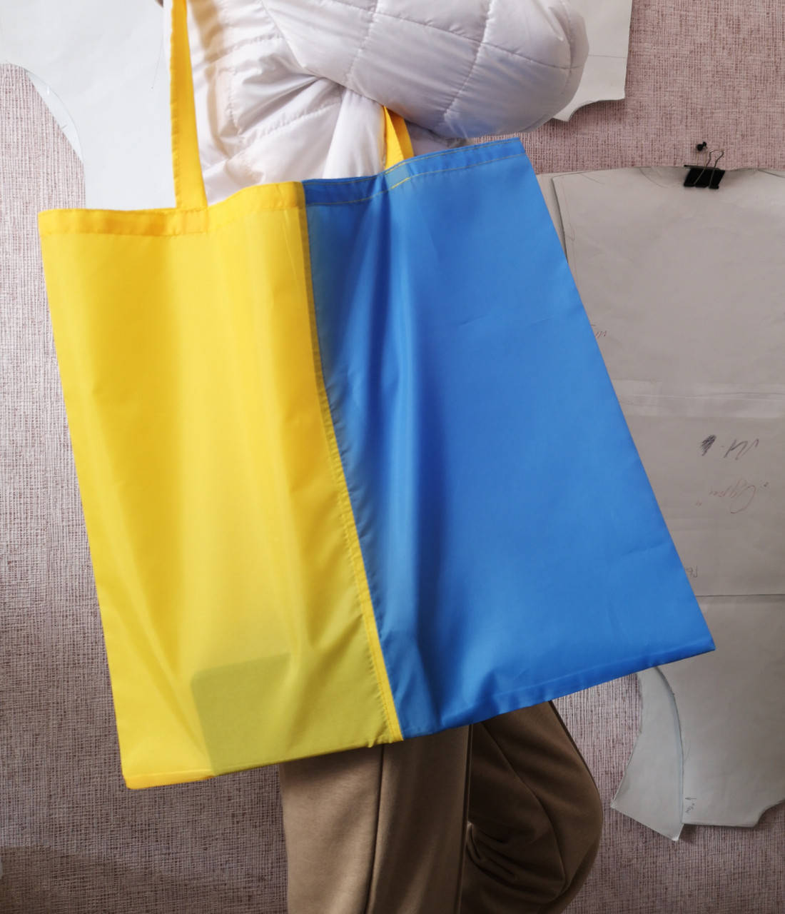 

Шопер сумка в патріотичних кольорах прапору України