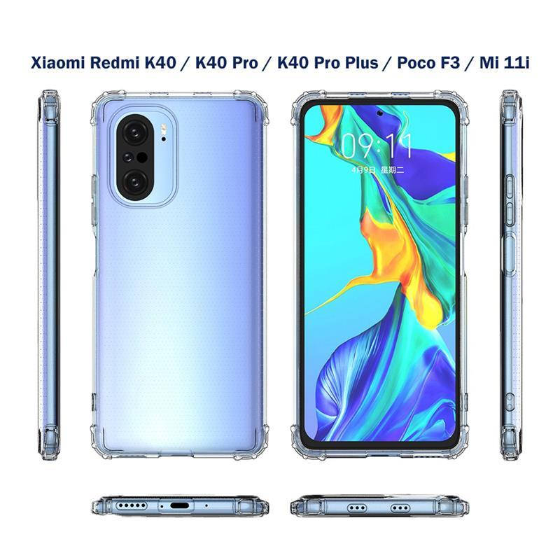 

Чехол-накладка BeCover Anti-Shock для Xiaomi Redmi K40/K40 Pro/K40 Pro Plus/Poco F3/Mi 11i Clear (706974), Прозрачный
