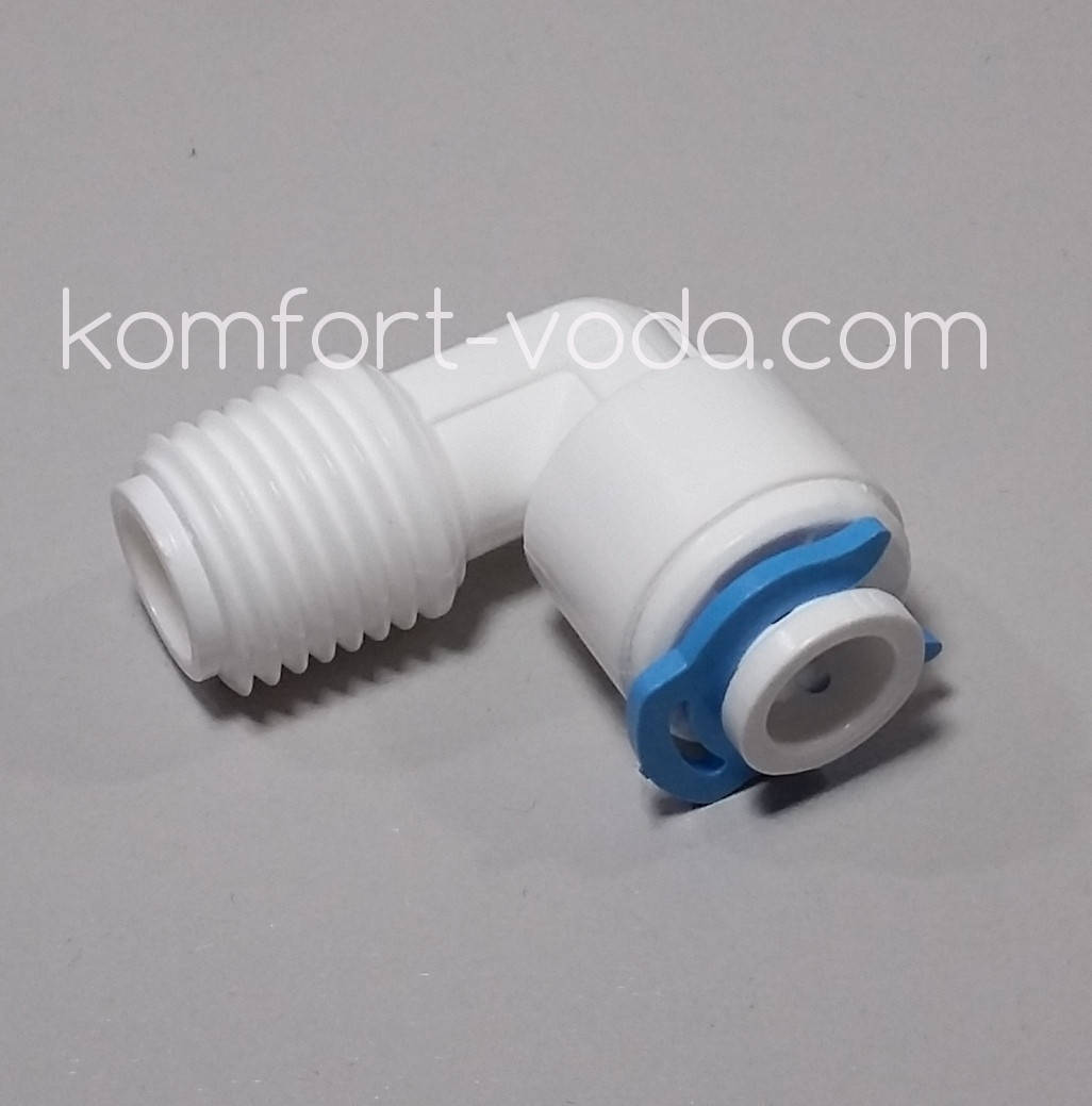 

Муфта Organic угловая 1/4"НР х 1/4"шланг (Тайвань)