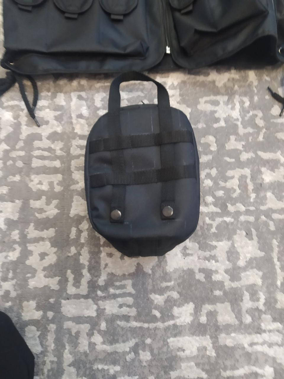 

Сумкая аптечка военная, Аптечка подсумок тактическая черная на змейке, Подсумок тактический армейский KL