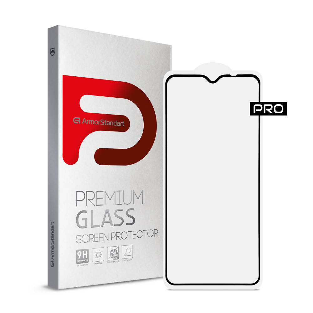 

Защитное стекло ArmorStandart Pro для Xiaomi Redmi 9T Black (ARM58359), Черный