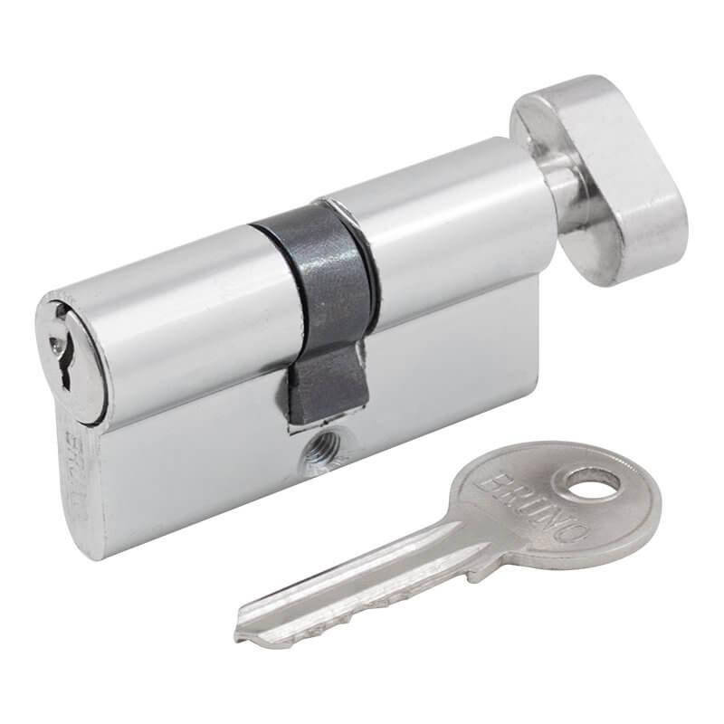 

Цилиндр "ВRUNO" 30/30мм Z англ. 60мм 3 кл повор хром