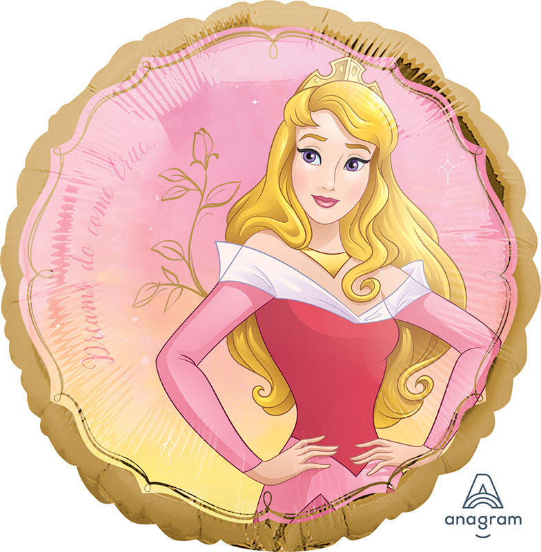 

А 18" Aurora Once Upon A Time Foil Balloon. Фольгированный шар Аврора, Разные цвета