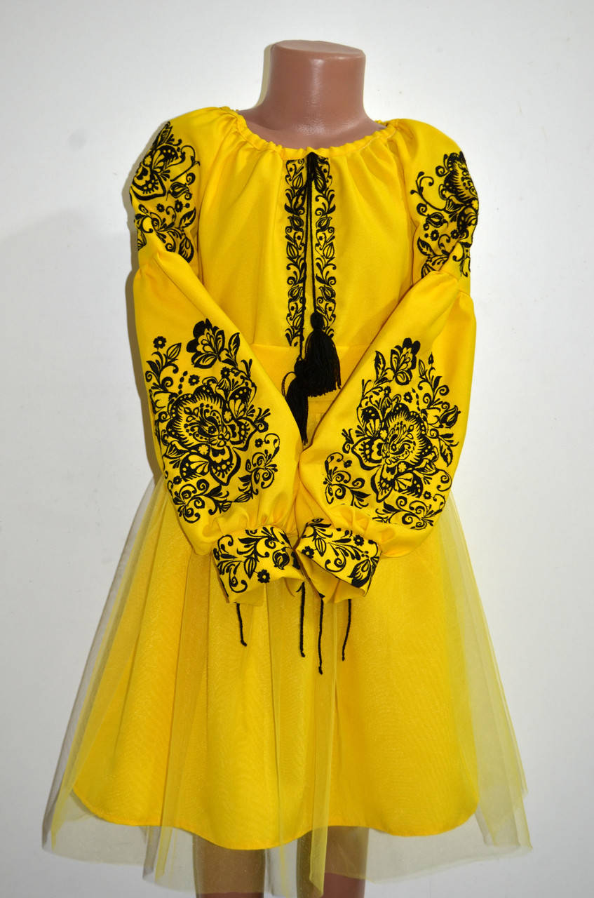 

Сукня фатинова з вишивкою для дівчинки