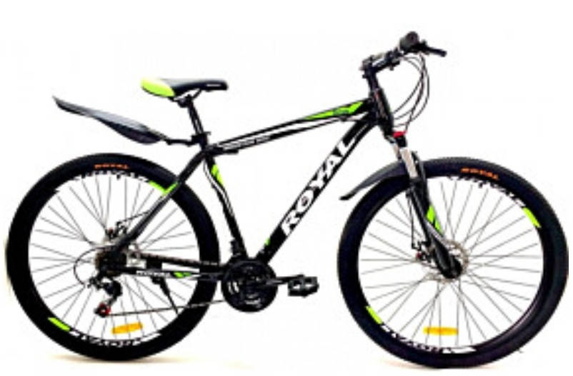 

Велосипед ROYAL DRIVE 27.5" черно-салатовый рама 18"