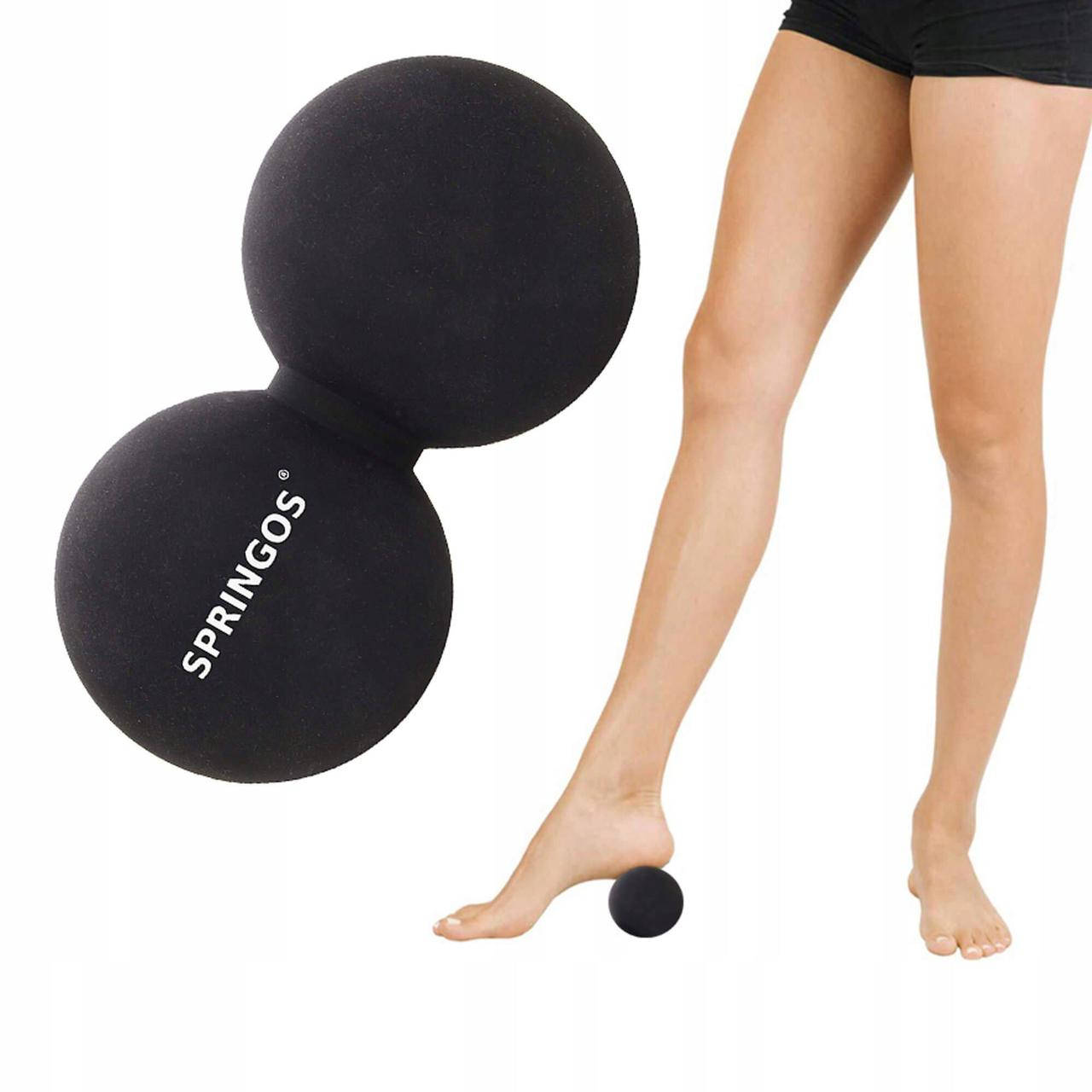 

Массажный мяч двойной Springos Lacrosse Double Ball 6.5 x 13 см черный