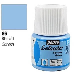 

Краска по светл.и темн.тканям нерастекающаяся "Setacolor Opaque" 45мл НЕБЕСНО-ГОЛУБОЙ