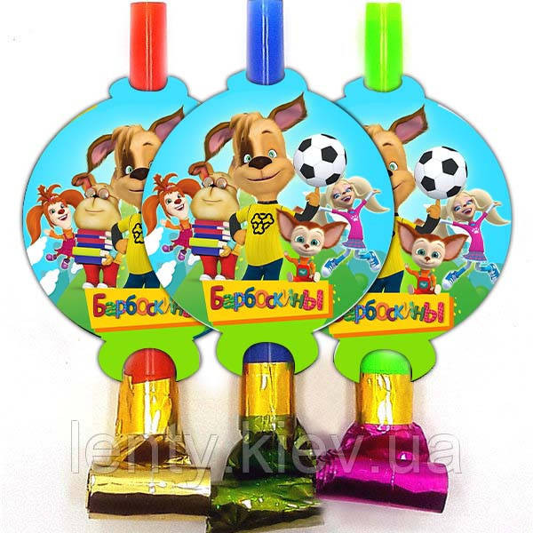 

Набор "Язычки - гудки карнавальные" (6 шт./уп.) -ВК Барбоскины, Разные цвета