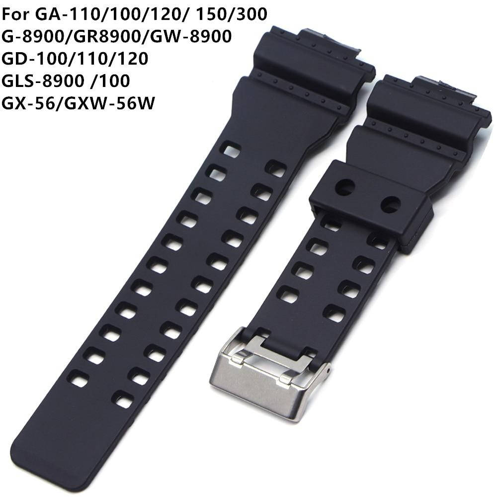 

Ремешок для часов Casio GA-100, GD-120, G-8900, GA-150, GA-200, GLS-100, GW-8900