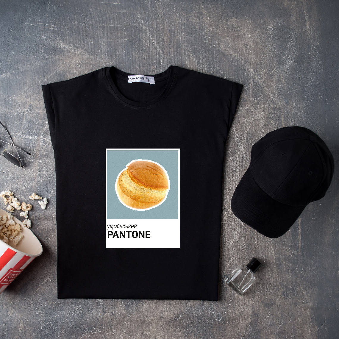 

Футболка с оригинальным дизайном "Український Pantone Паляниця"
