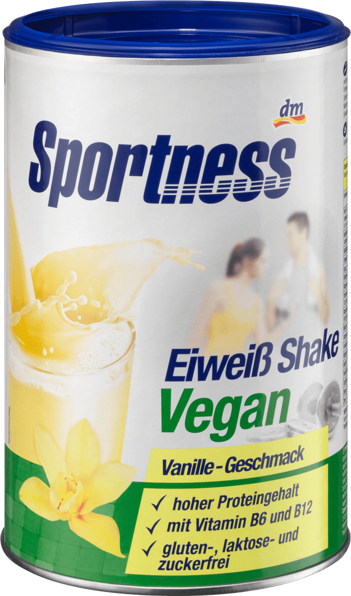 

Протеиновый порошок Sportness Eiweiß-Shake Pulver, Vegan, Vanille, 350 гр.