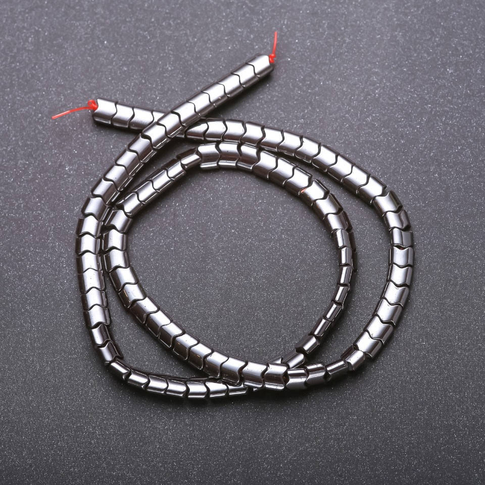 

Бусины из Гематита нитка зигзаг d-5х4х3мм L-40см