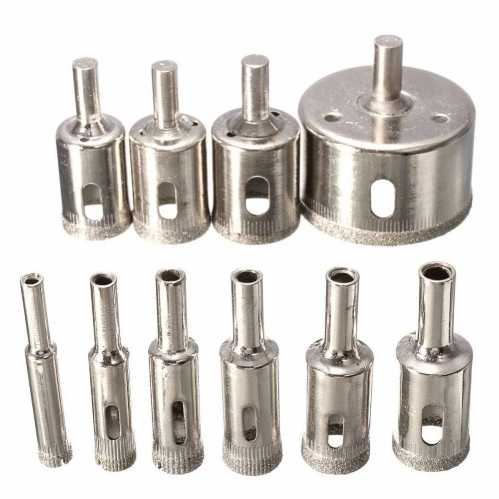 

Коронка для плитки керамогранита алмазная 6-50 мм 15 шт трубчатое сверло 2112-05083