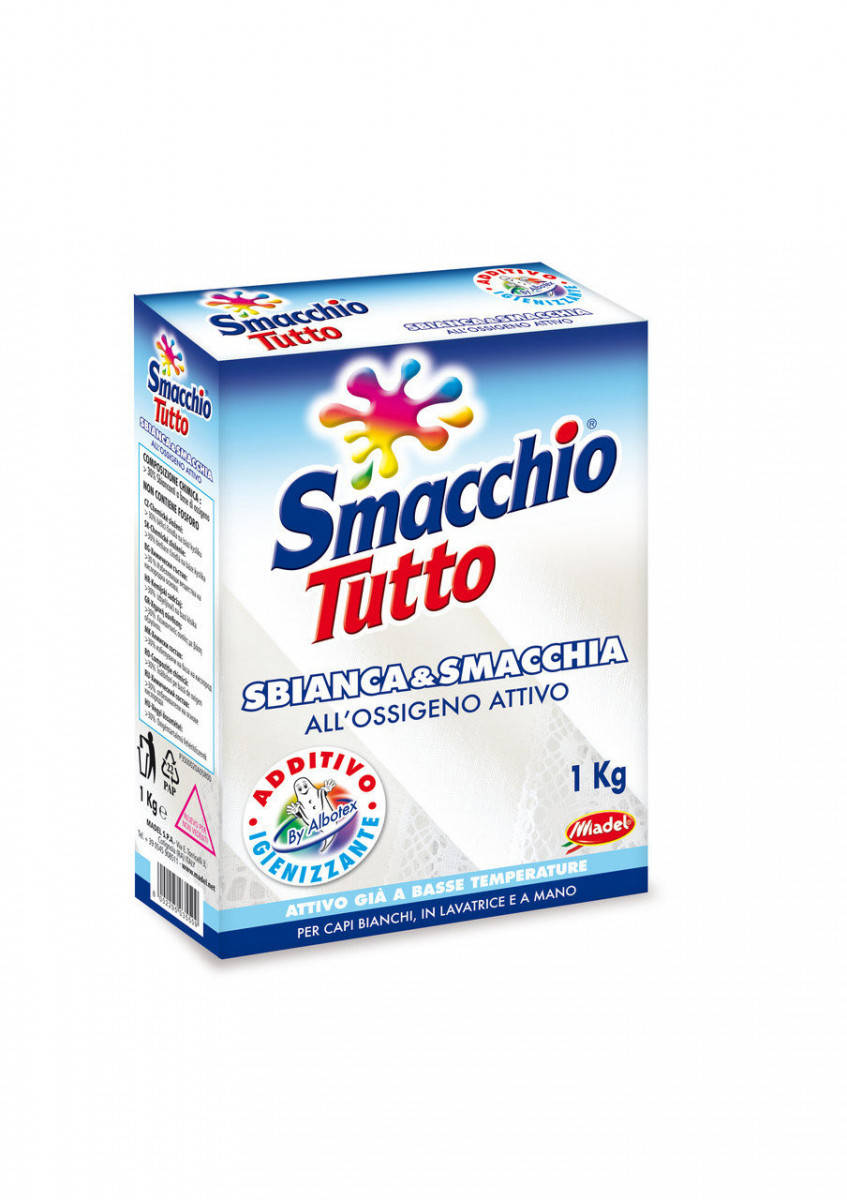 

Отбеливатель-пятновыводитель 1 кг Smacchio Tutto sbiancante 8002295035509